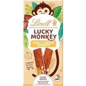 Tablete de Chocolate Crispy Lucky Monkey Lindt