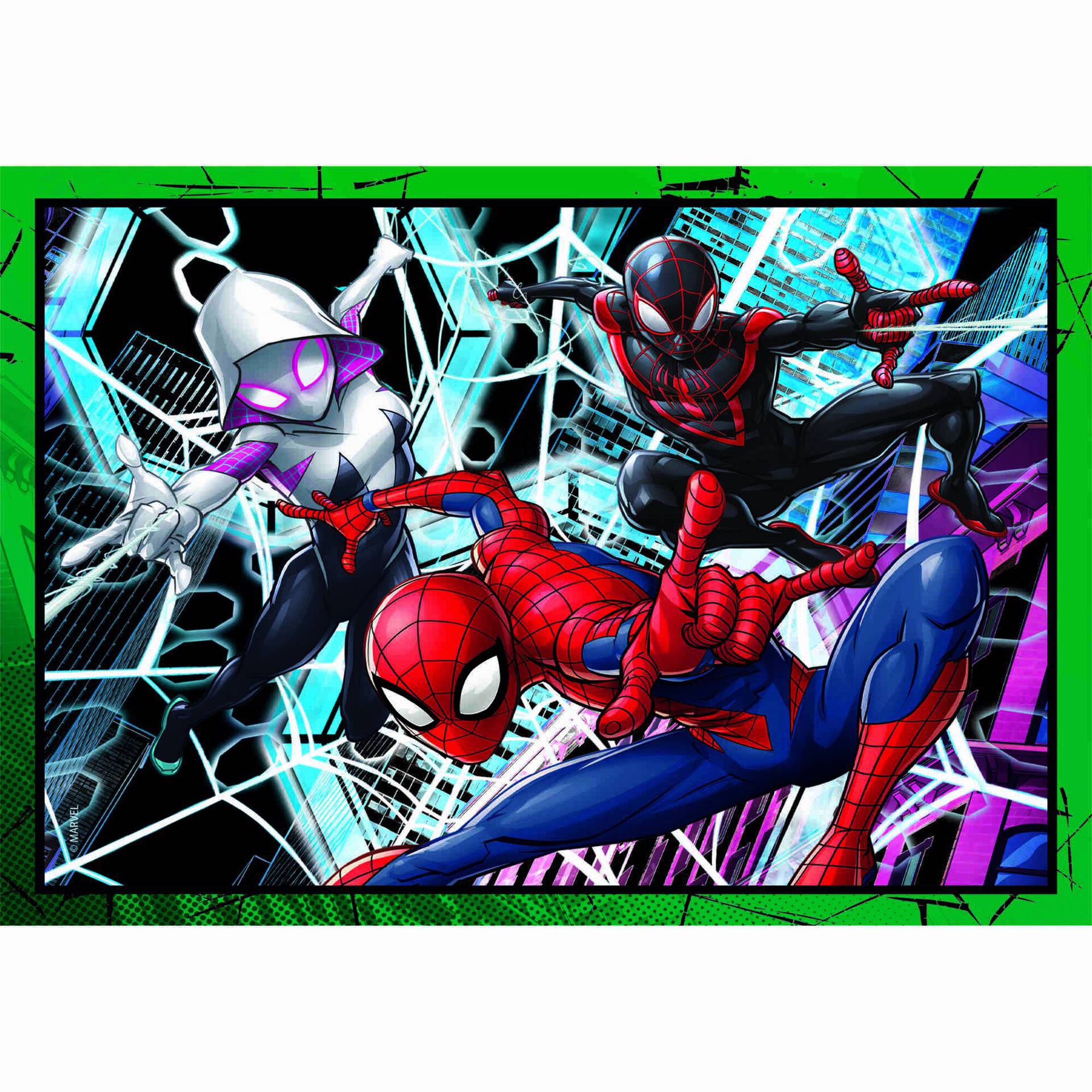 Clementoni - Puzzle 4 em 1 Spider-Man