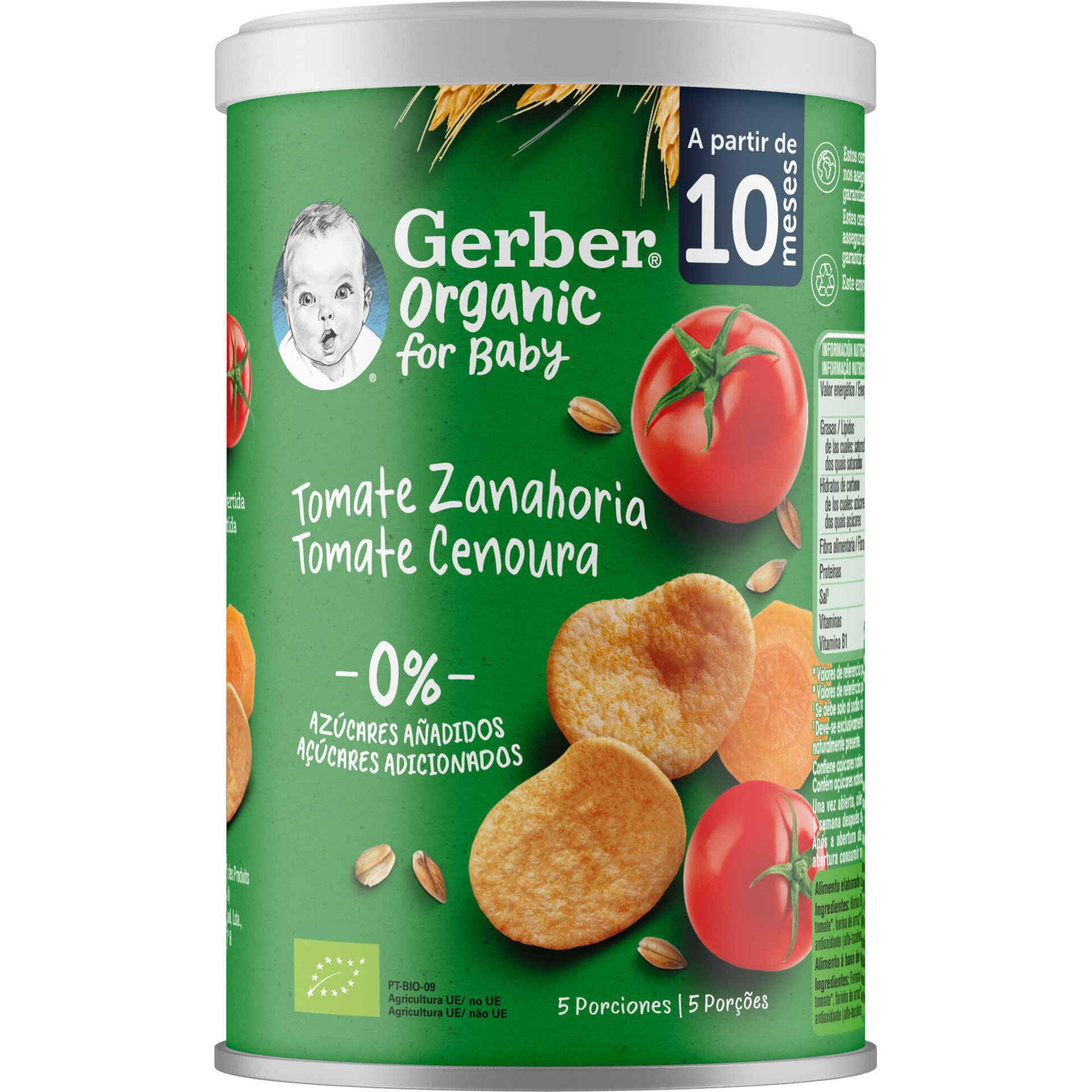 Snack para Beb&eacute; Tomate e Cenoura +10M Gerber