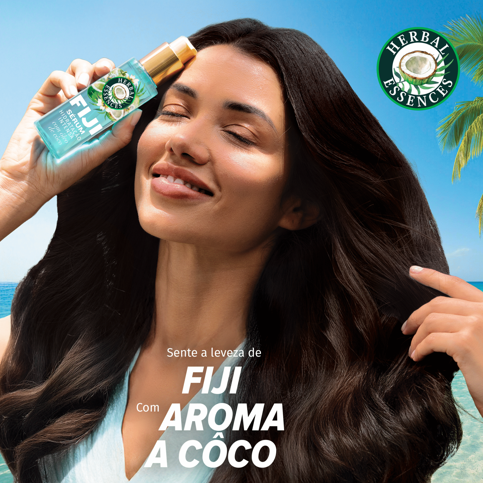 S&eacute;rum Cabelo Hidrata&ccedil;&atilde;o Leve Fiji Coco Herbal Essences