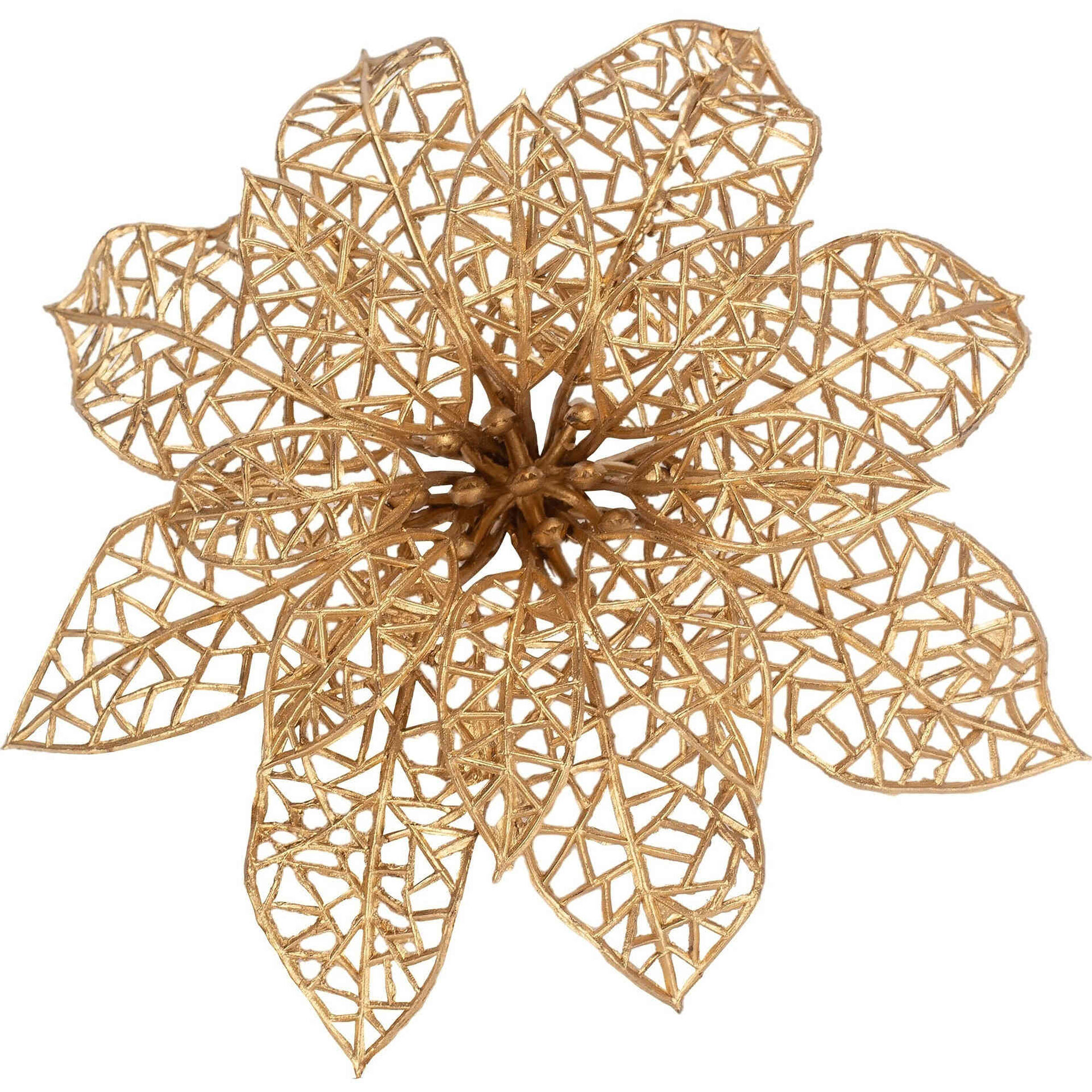 Conjunto 3 Flores com Clip Douradas