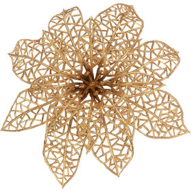 Conjunto 3 Flores com Clip Douradas