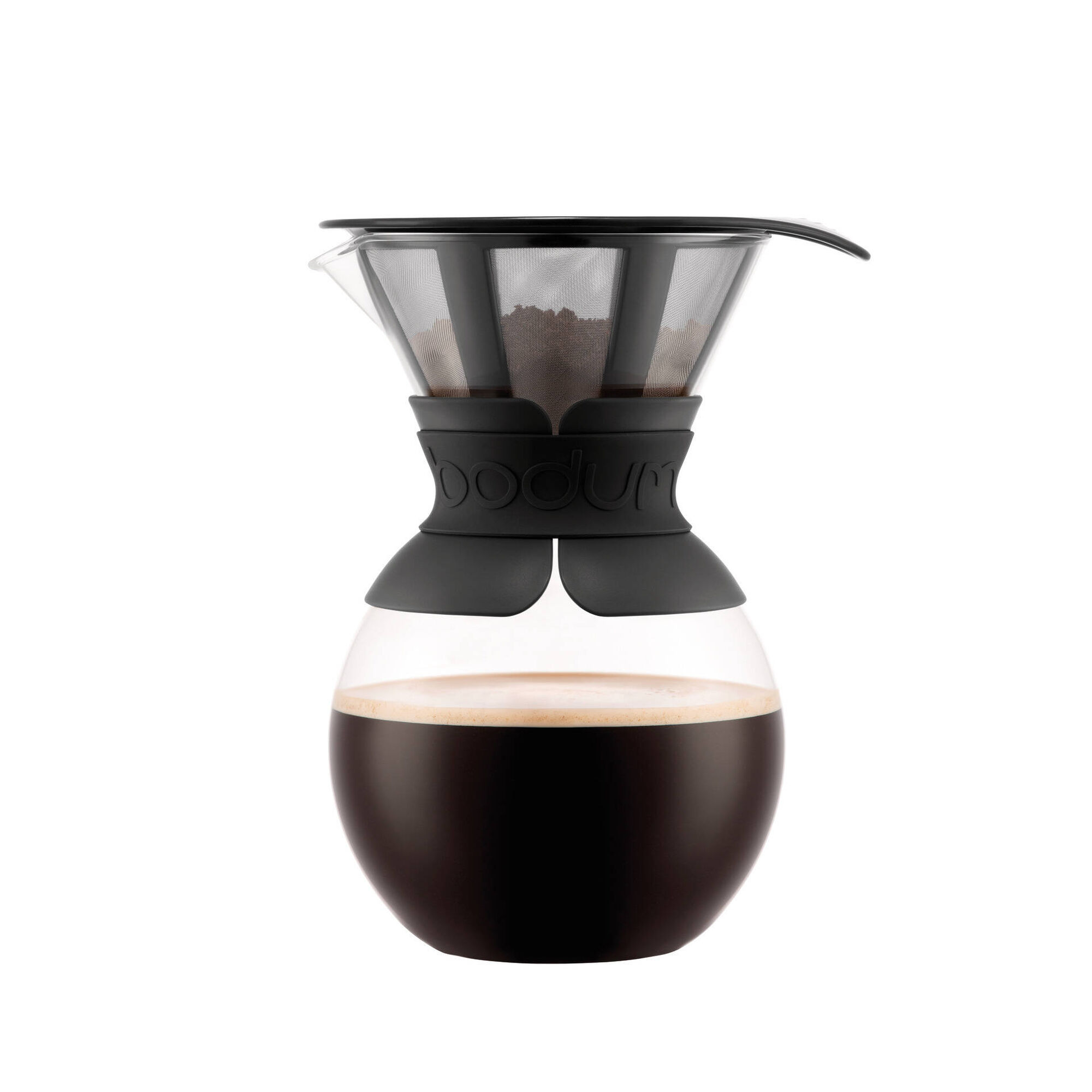 Cafeteira Vidro com Filtro e Manga Plástico 1L Pour Over