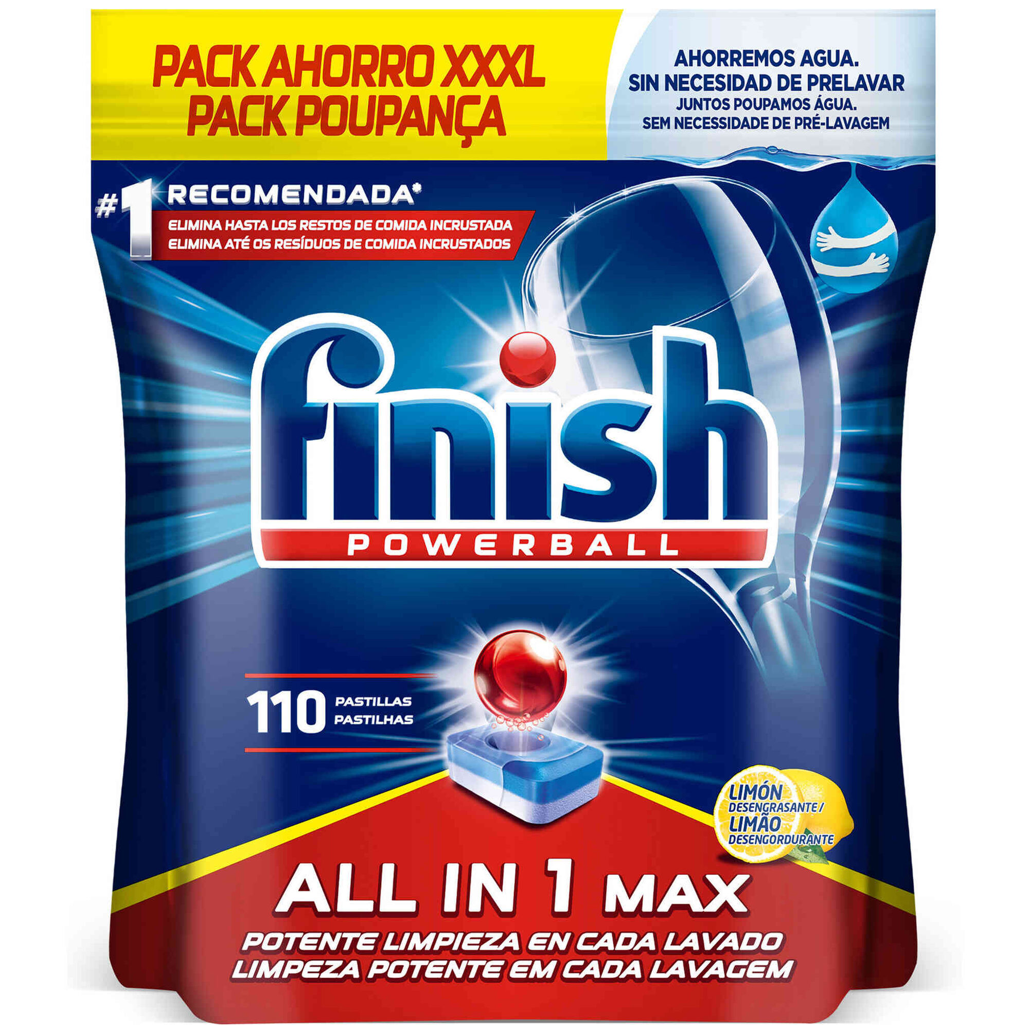 Detergente Máquina Loiça Pastilhas All in 1 Limão Detergente Máquina Loiça Pastilhas All in 1 Limão