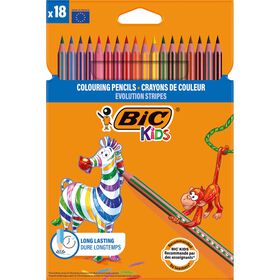 L&aacute;pis de Cor Kids Evolution Stripes Bic