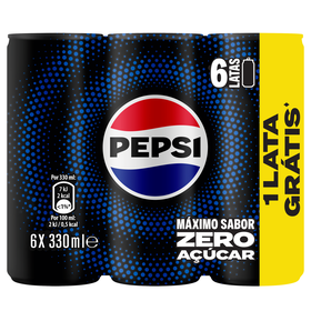 Refrigerante em Lata com G&aacute;s Cola Zero Pepsi