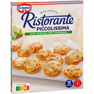 Mini Pizzas Três Queijos Ristorante Piccolissima