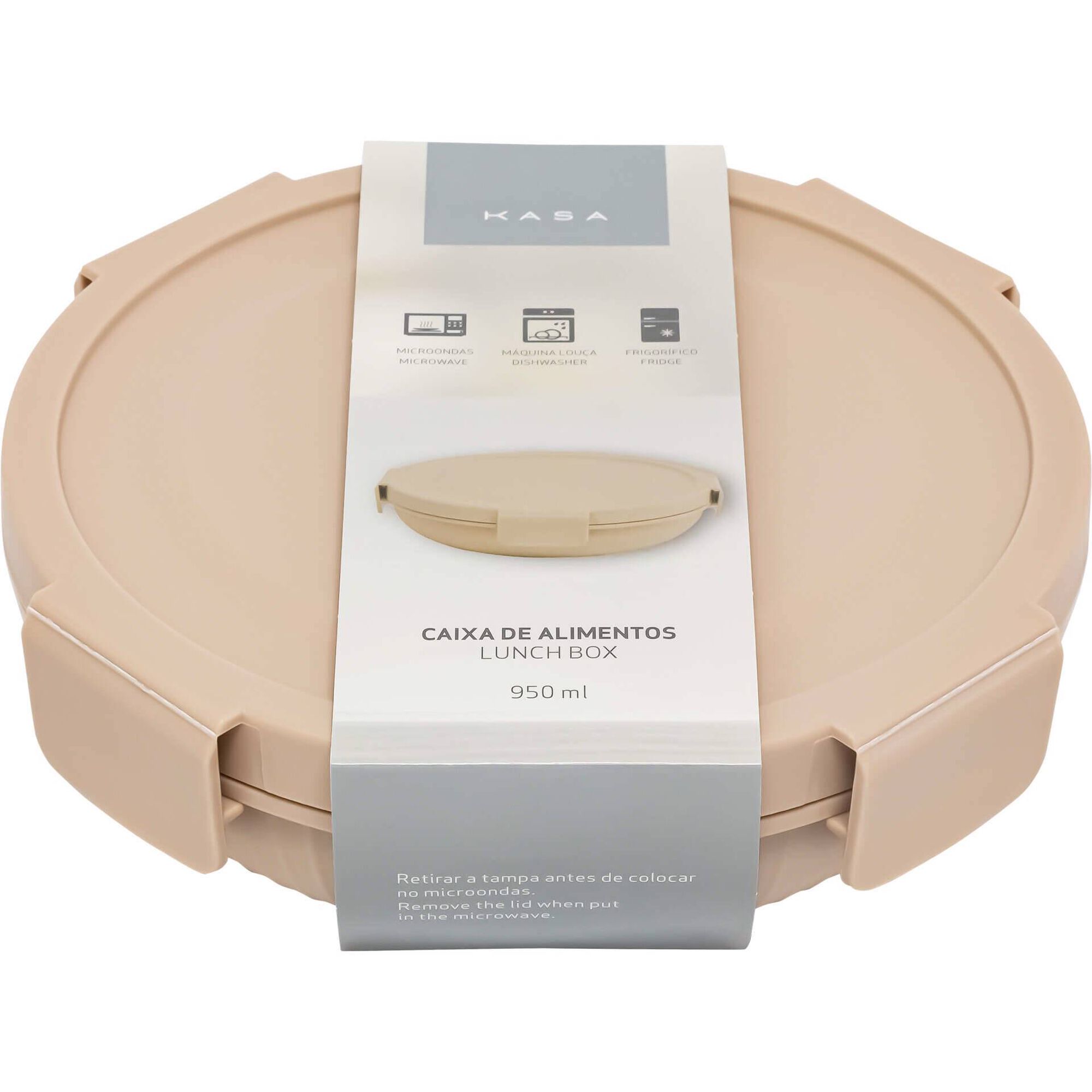 Lunch Box Strips 950ml Rosa