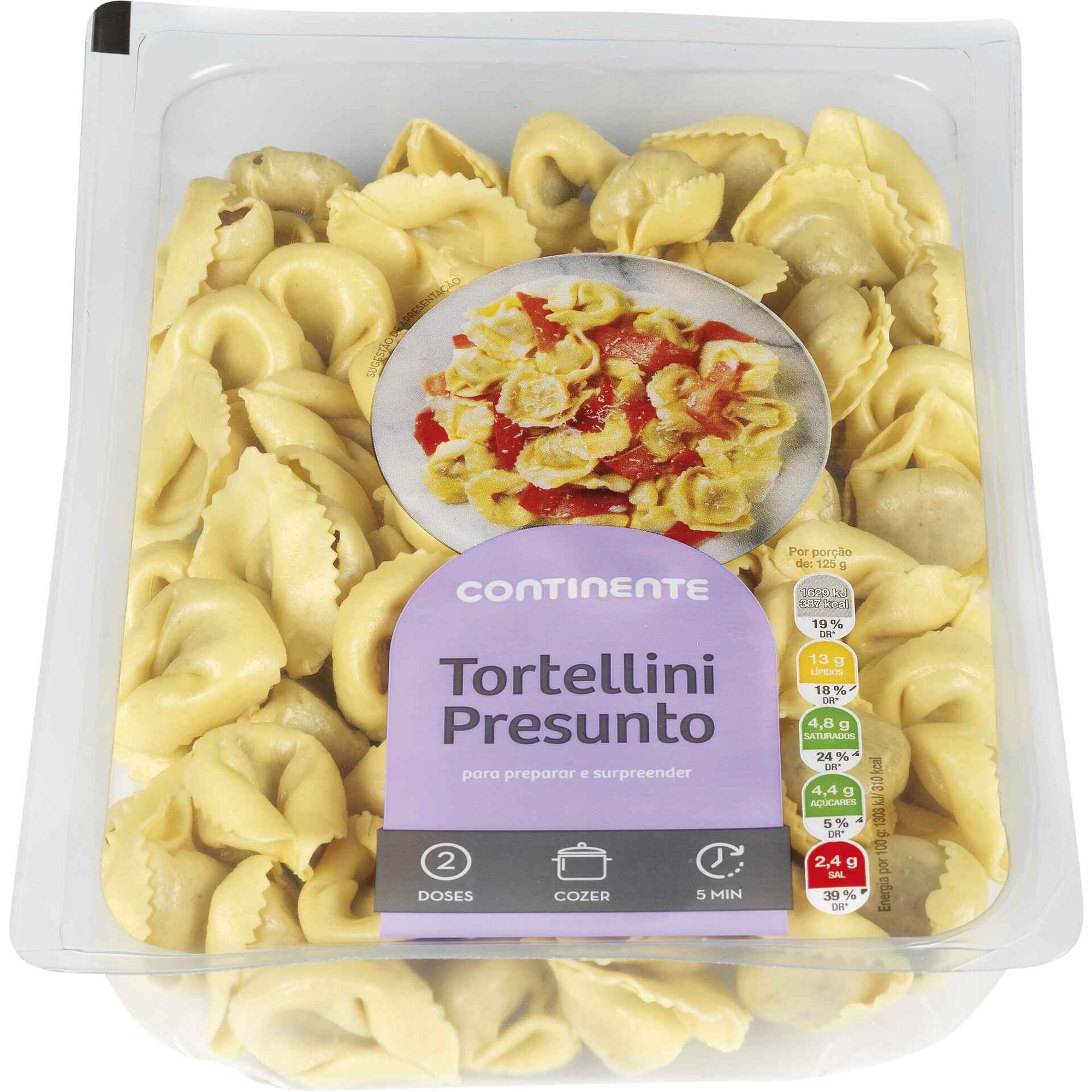 Tortellini Fresco com Presunto