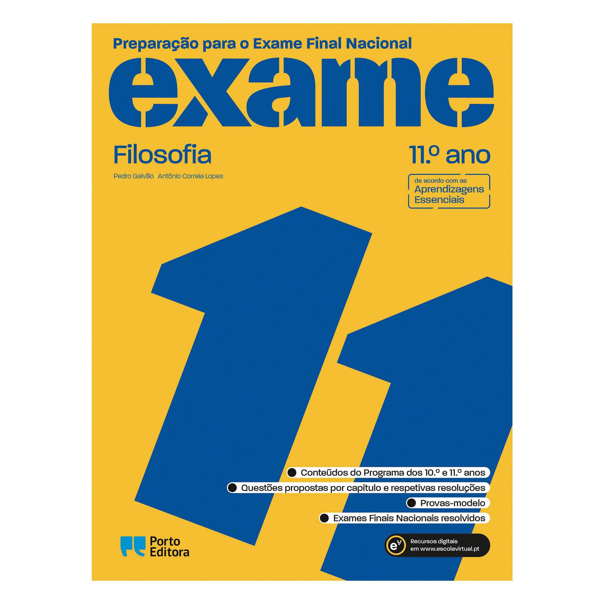 Preparação para o Exame Final Nacional 2021 - Filosofia - 11º Ano Preparação para o Exame Final Nacional 2021 - Filosofia - 11º Ano