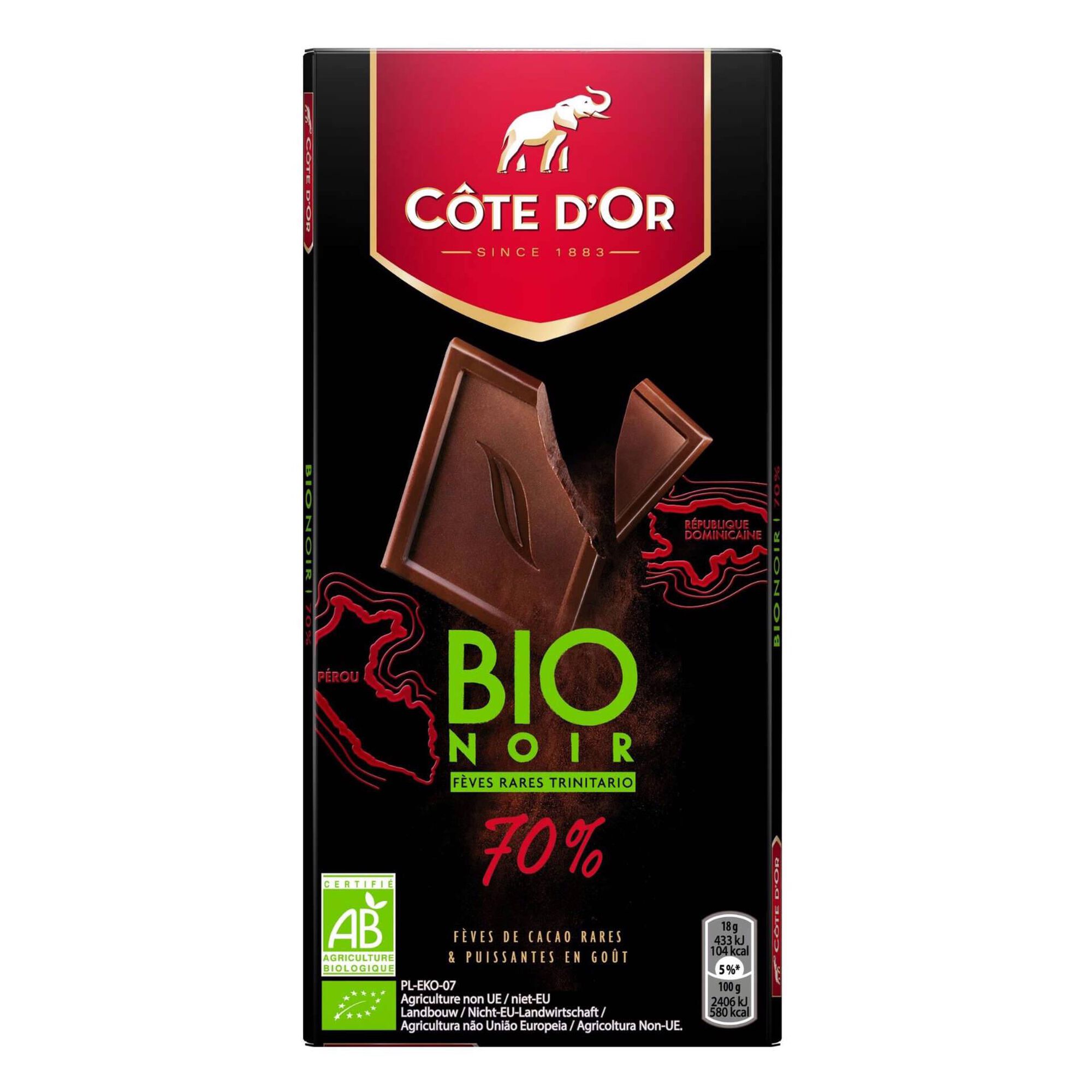 Tablete de Chocolate Negro 70% Cacau