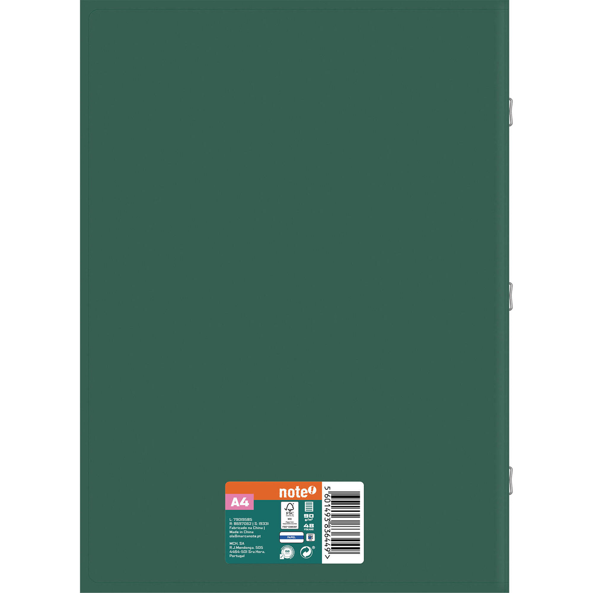 Caderno Agrafado A4 48 Folhas (v&aacute;rias cores) Note!