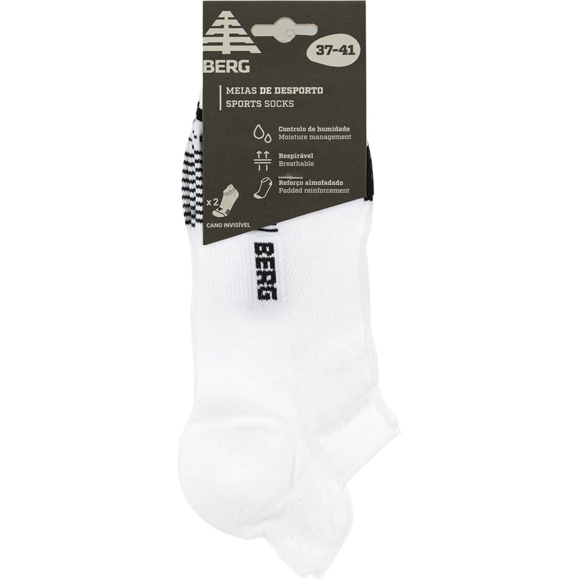 Meias Desporto Cano Invisível Branco 42-45