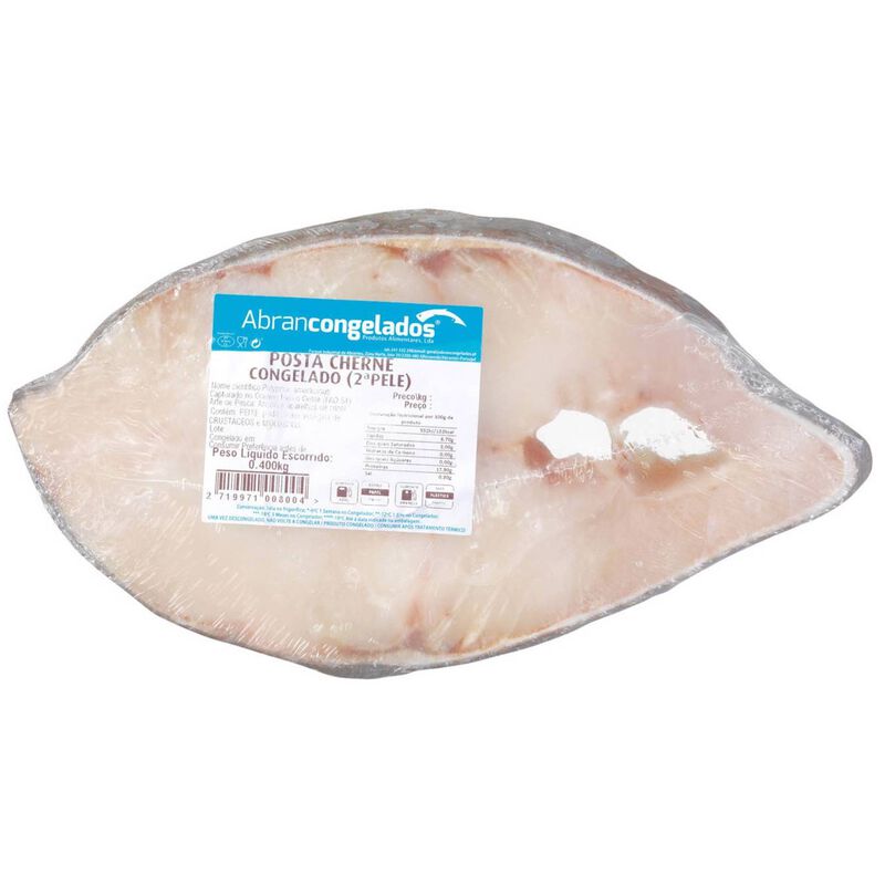 Posta de Cherne Higienizada Congelada Abrancongelados