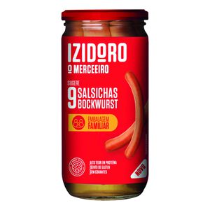 Salsichas Bockwurst Frasco 9 un Izidoro