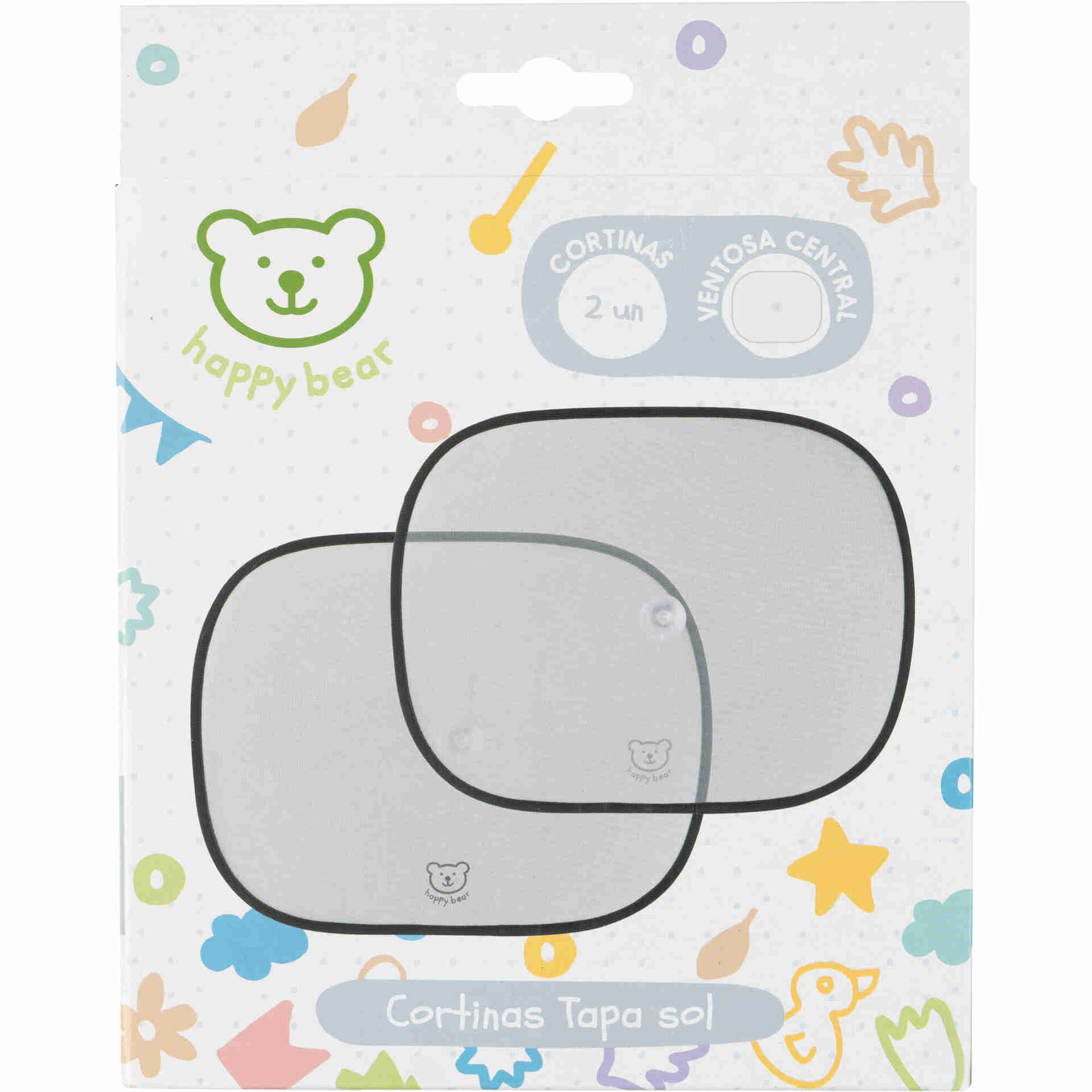 Conjunto 2 Cortinas de Sol Happy Bear