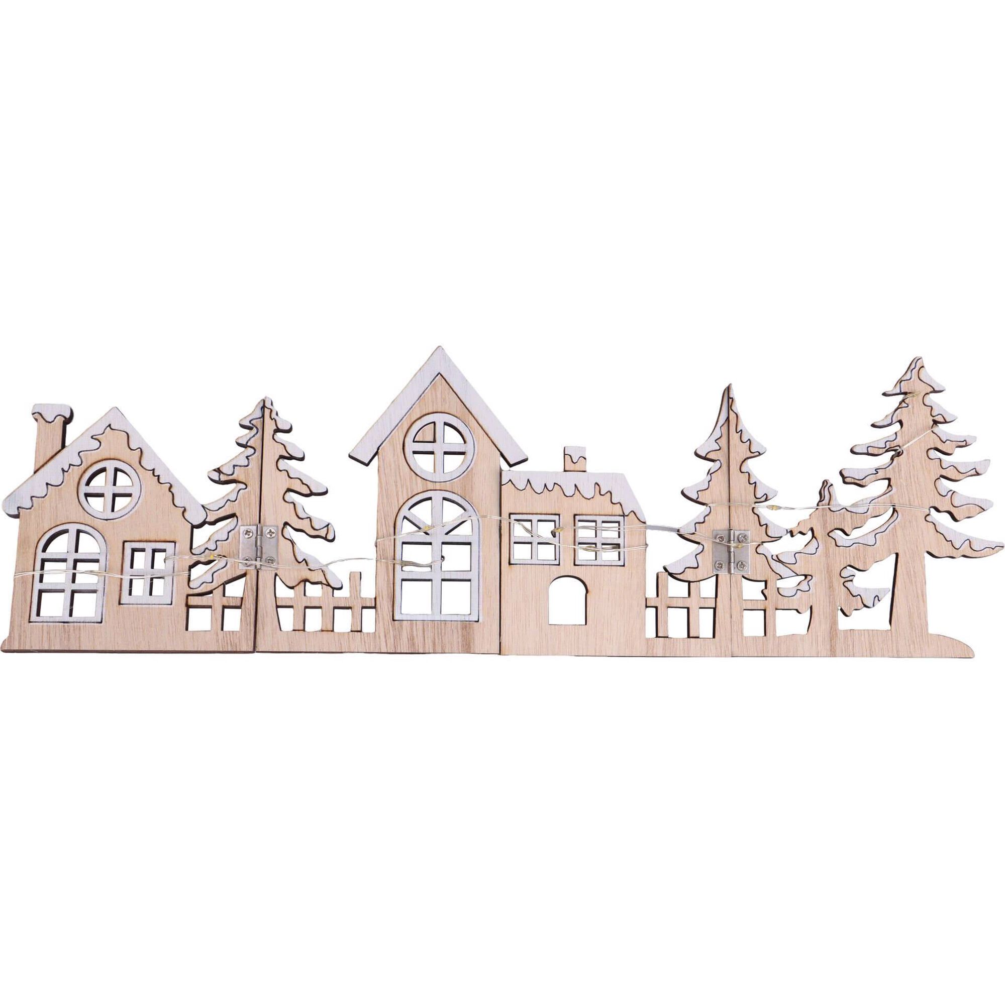 Casinhas Decorativas Madeira com Luz