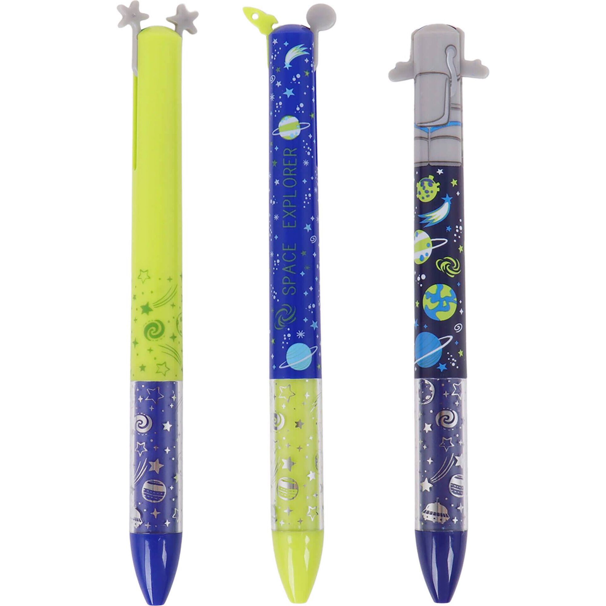 Canetas Apag&aacute;veis de 2 Cores (v&aacute;rios modelos)