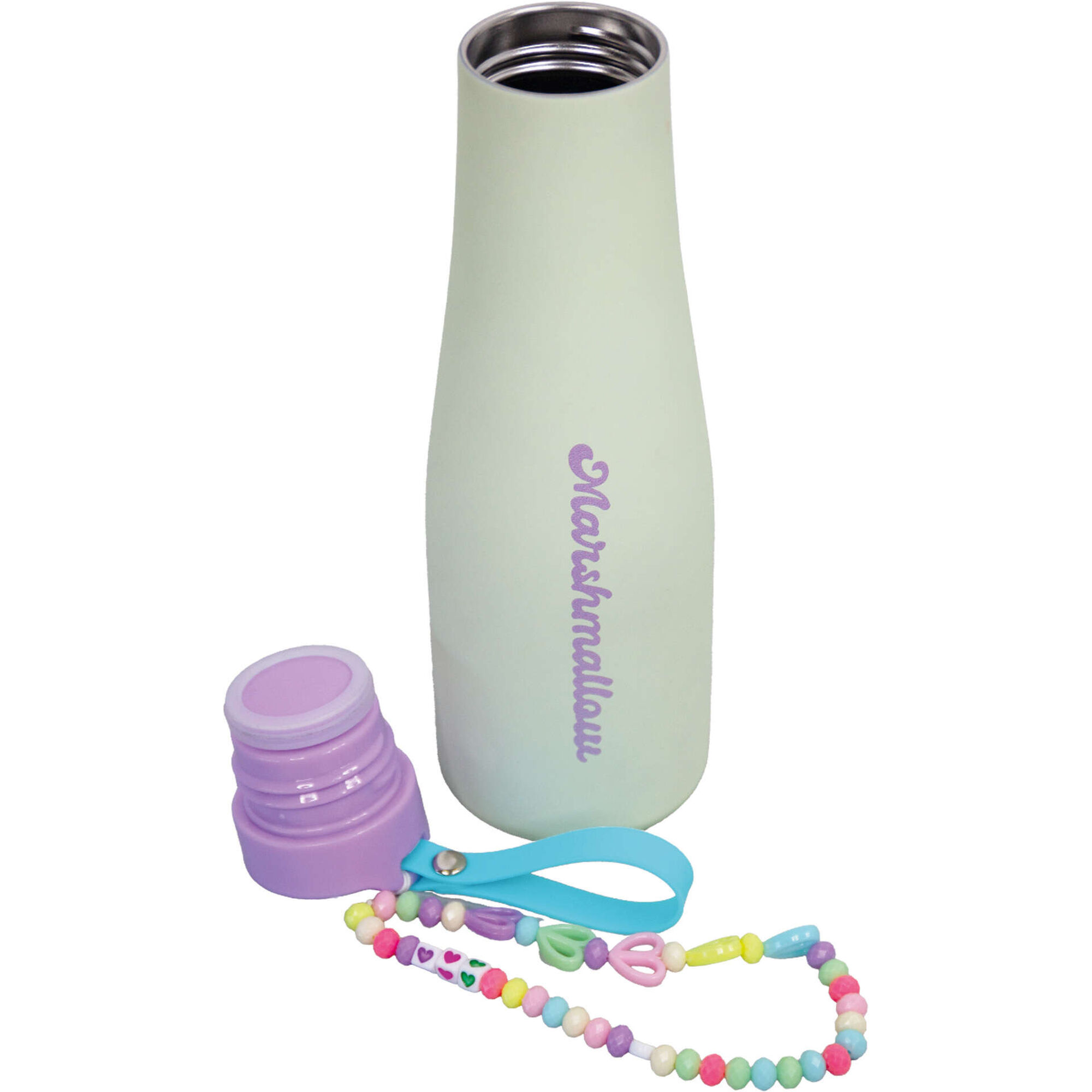 Garrafa com Chaveiro 550ml Summertime (v&aacute;rias cores) Marshmallow