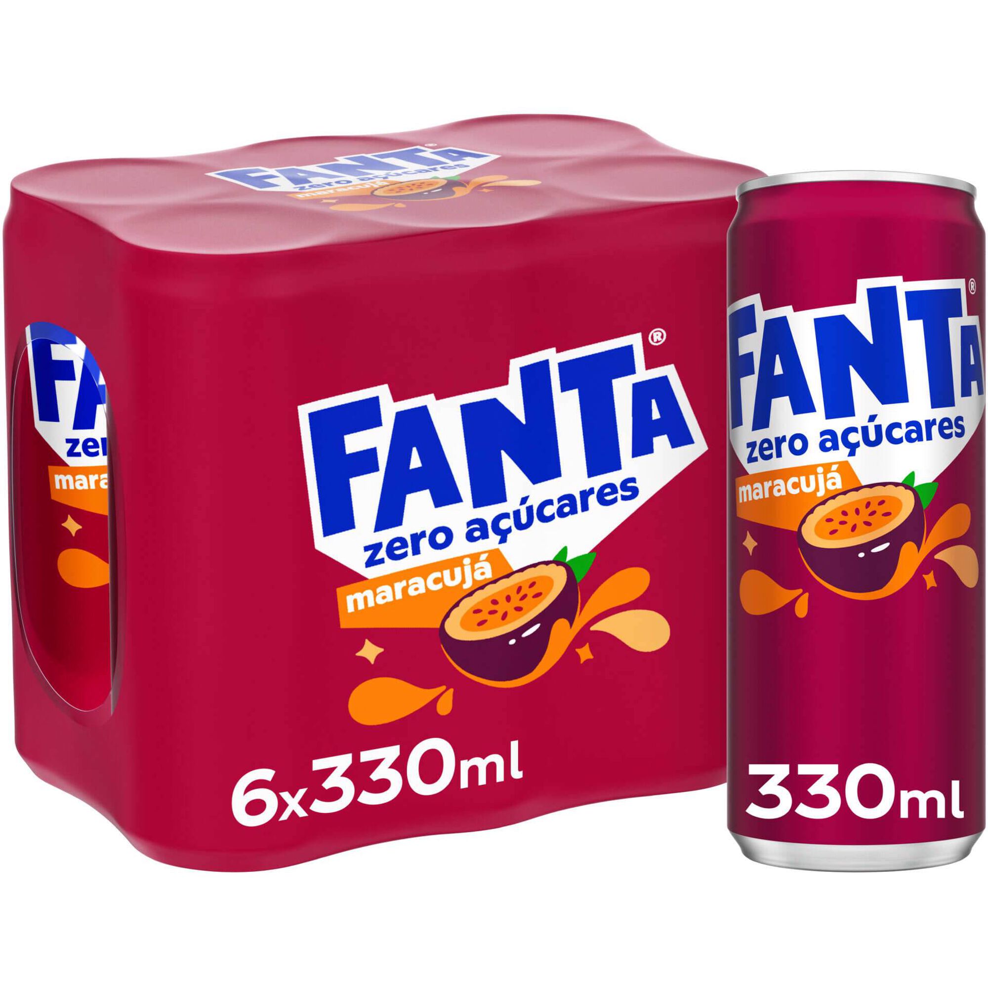 Refrigerante com G&aacute;s Maracuj&aacute; sem A&ccedil;&uacute;car Fanta