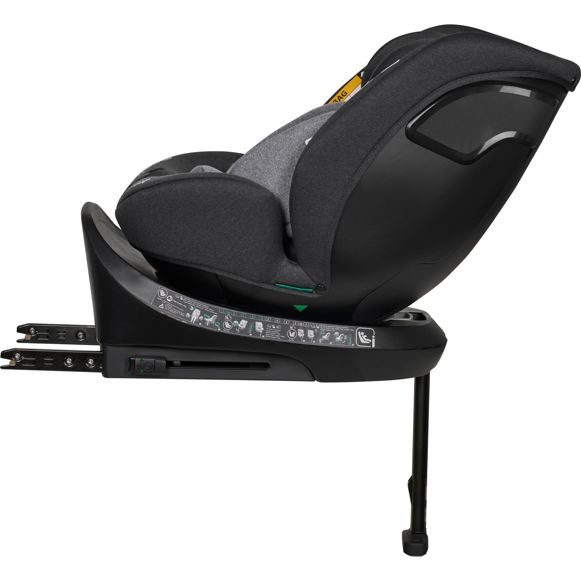 Cadeira Auto I-Size 40-150cm Isofix Rotativa Cinza Denver