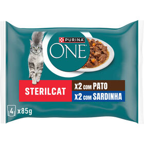 Comida H&uacute;mida para Gato Esterilizado Sardinhas Purina One