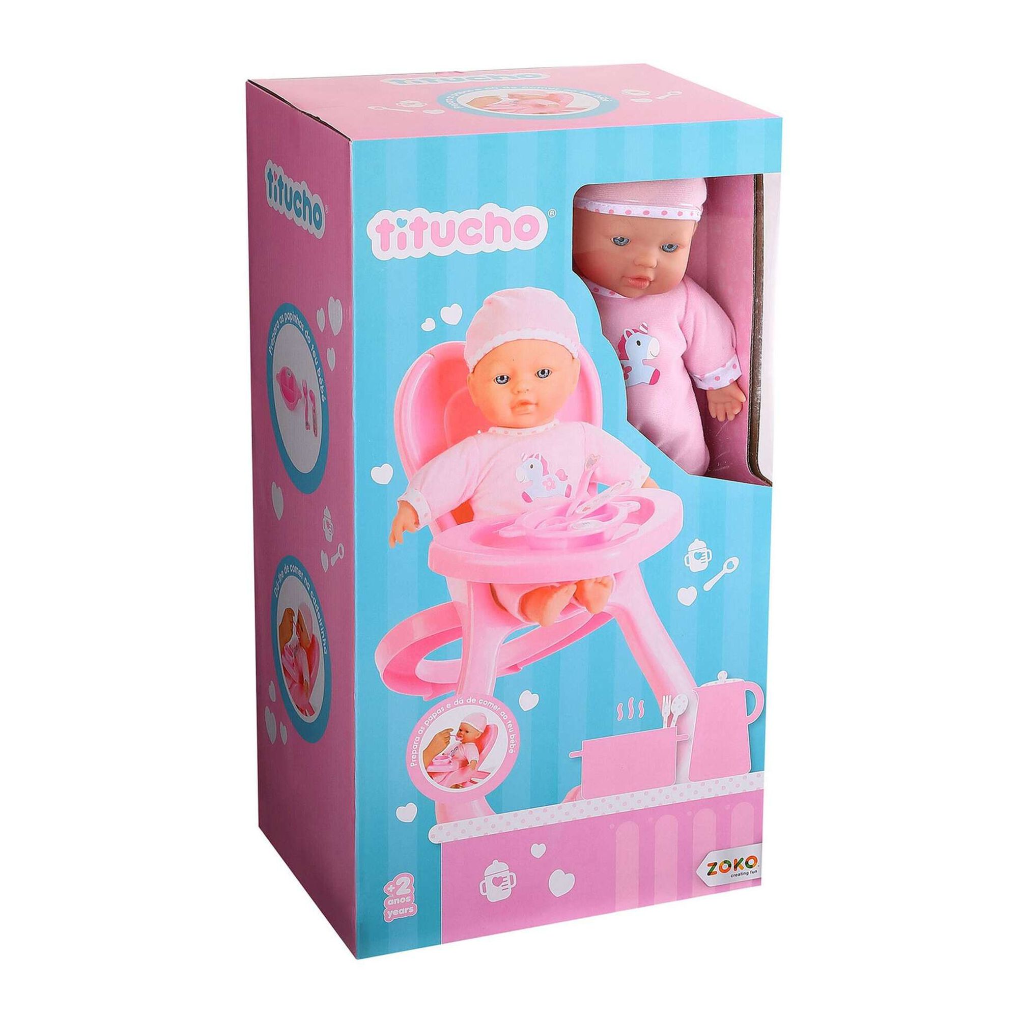 Boneco Titucho com Cadeira da Papa (vários modelos) Boneco Titucho com Cadeira da Papa (vários modelos)