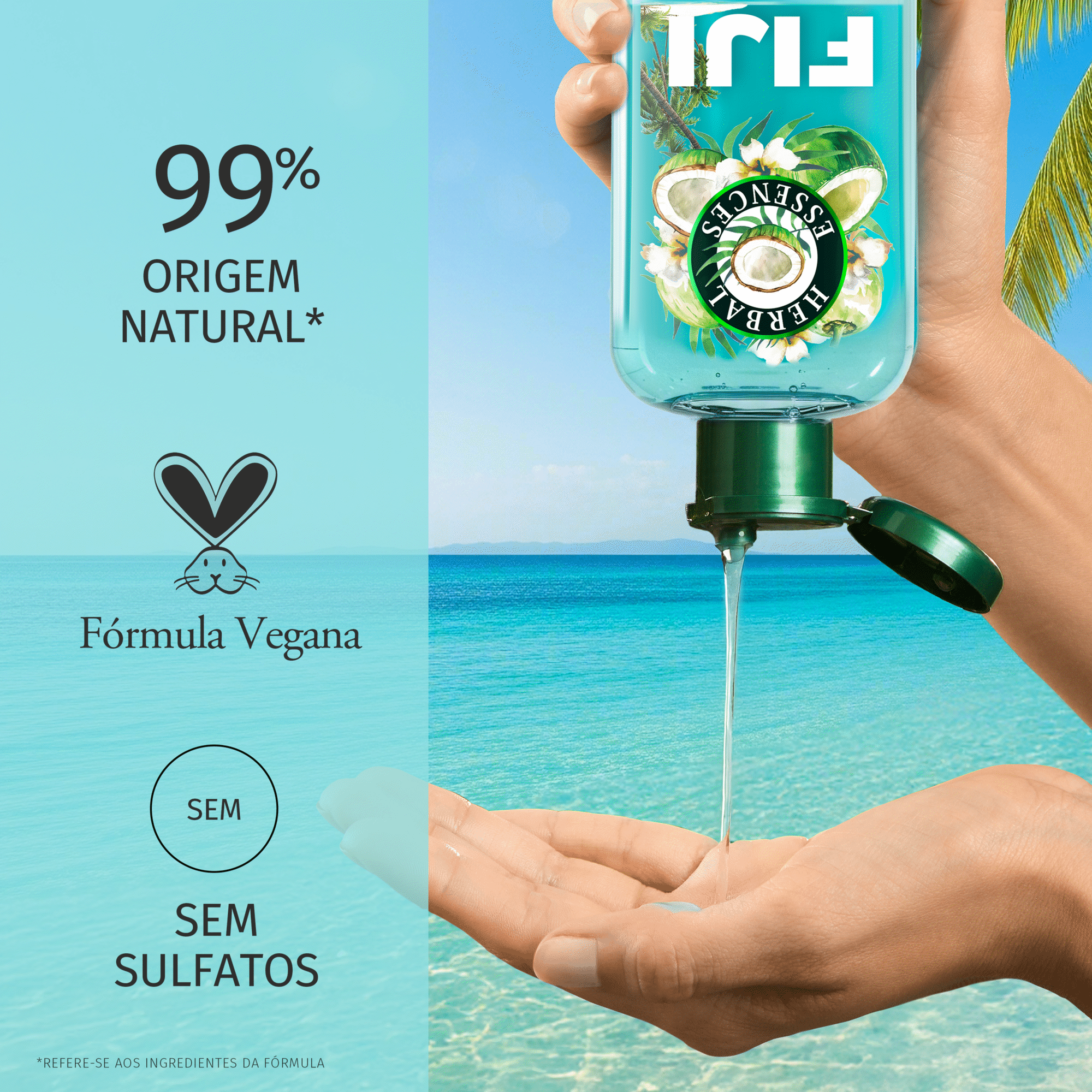 Champ&ocirc; Hidrata&ccedil;&atilde;o Leve Fiji Coco Herbal Essences