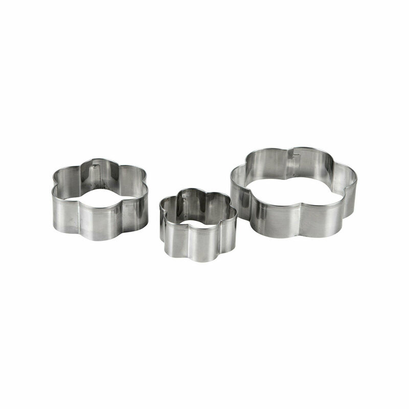 Conjunto 3 Formas Bolacha Flor Alumínio Chefe Kasa