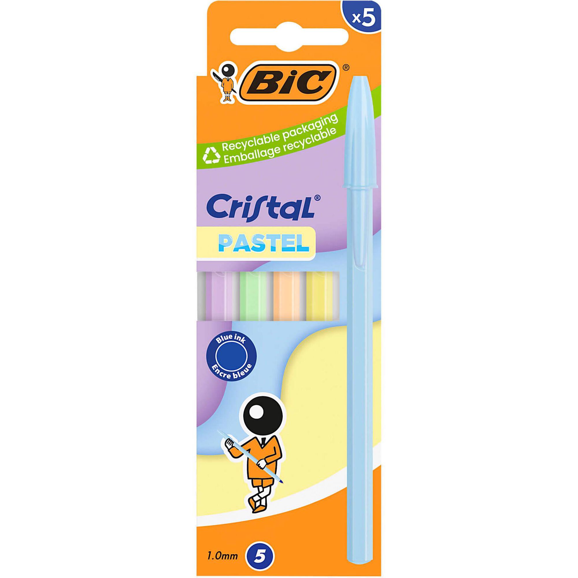 Esferogr&aacute;fica Cristal Pastel Bic