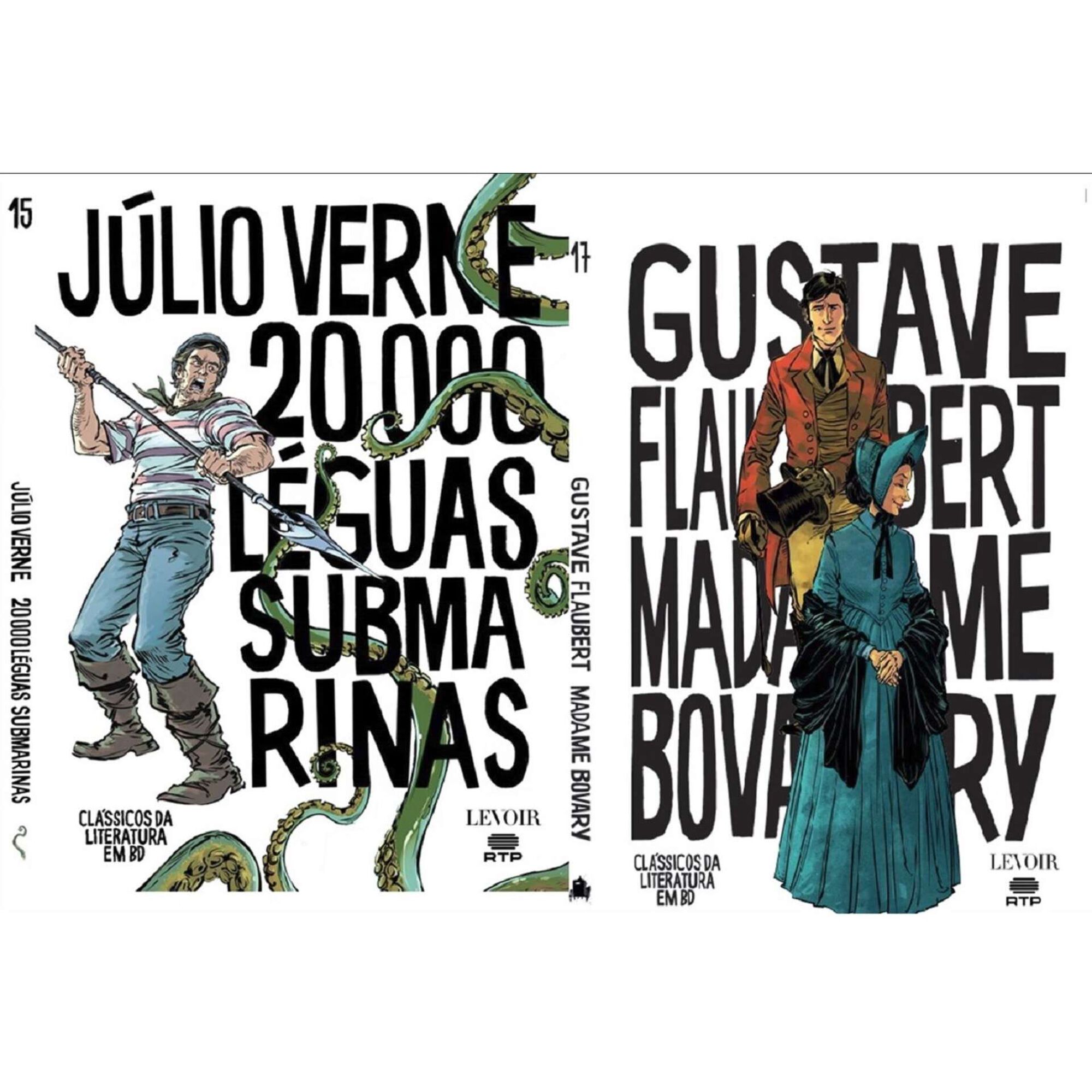 Pack Cl&aacute;ssicos Literatura BD - 20 000 L&eacute;guas Submarinas | Madame Bovary