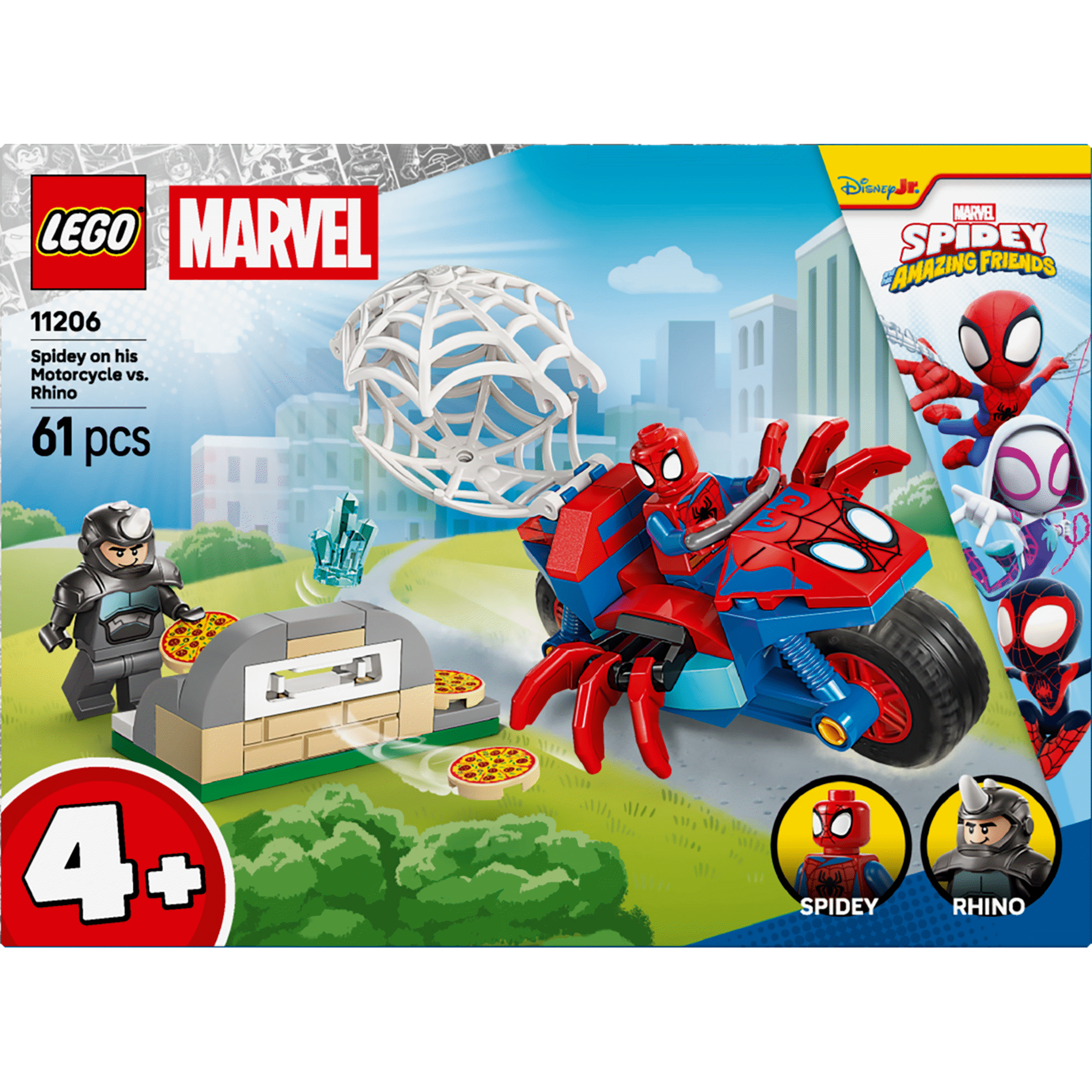 LEGO Marvel - Spidey na sua Mota contra Rhino - 11206