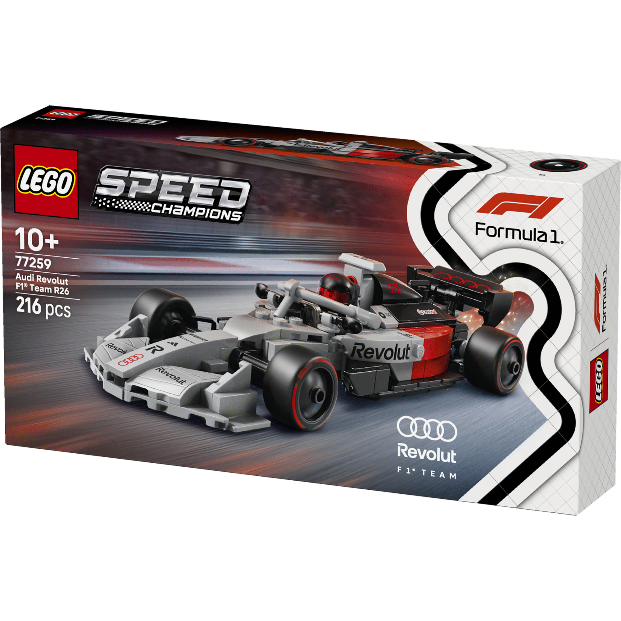 LEGO Speed Champions - Carro de Corrida Audi Revolut F1 Team R26 - 77259