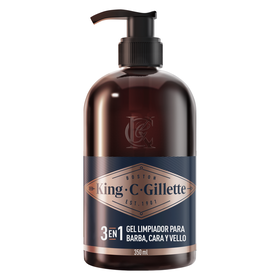 Gel de Limpeza 3 em 1 Gillette King C.