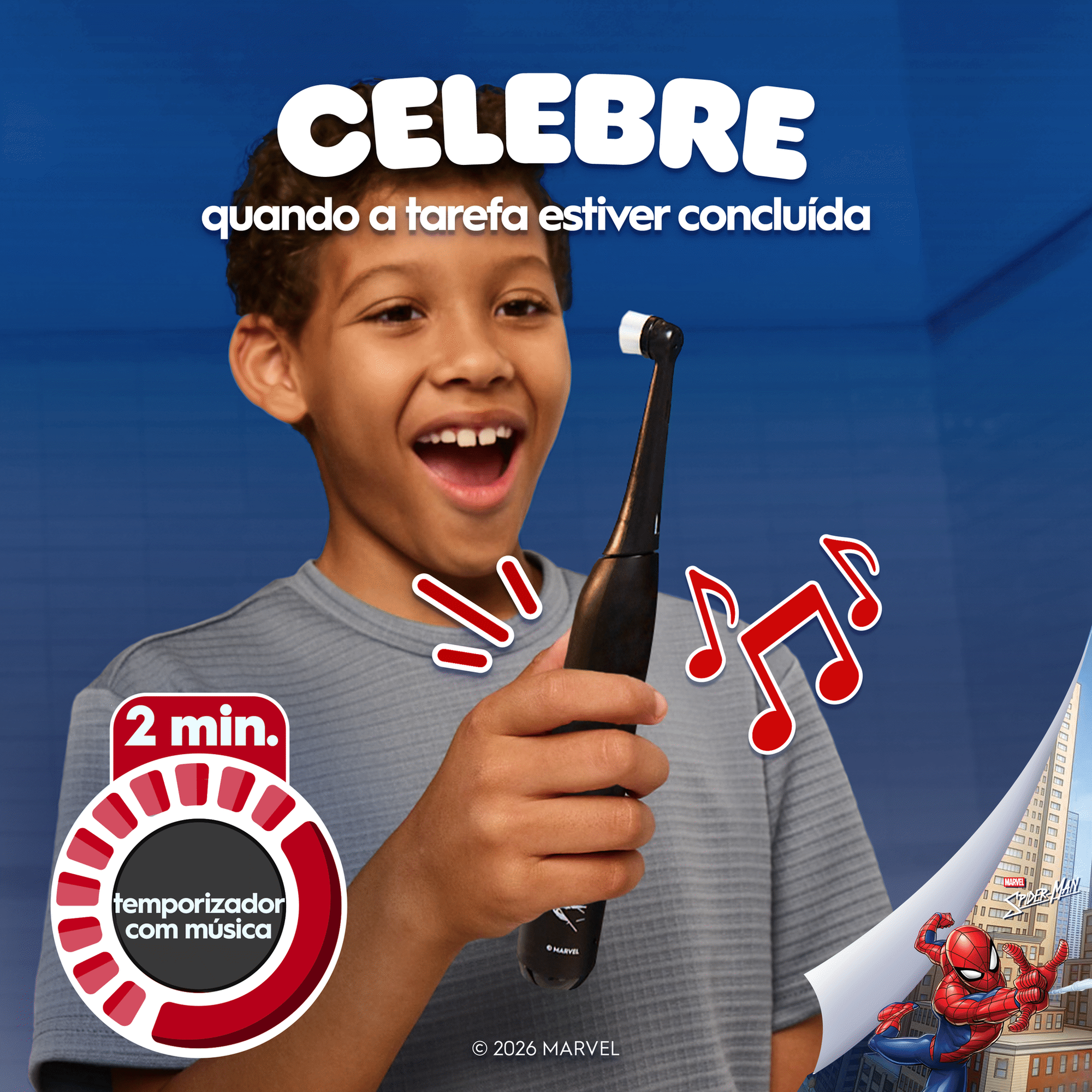 Escova de Dentes El&eacute;trica iO Kids Spiderman Oral-B