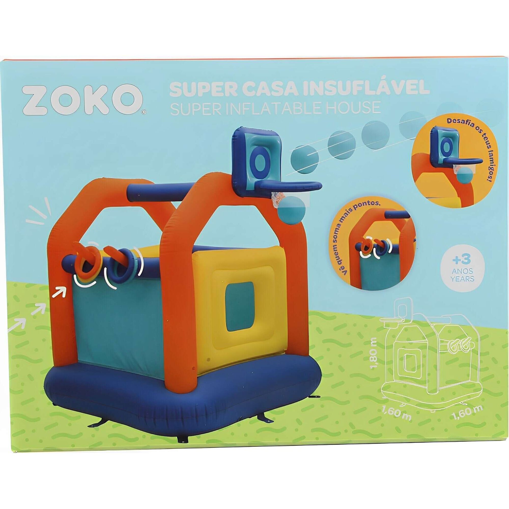 Super Casa Insuflável para Crianças Zoko Continente Online Super Casa Insuflável para Crianças Zoko Continente Online