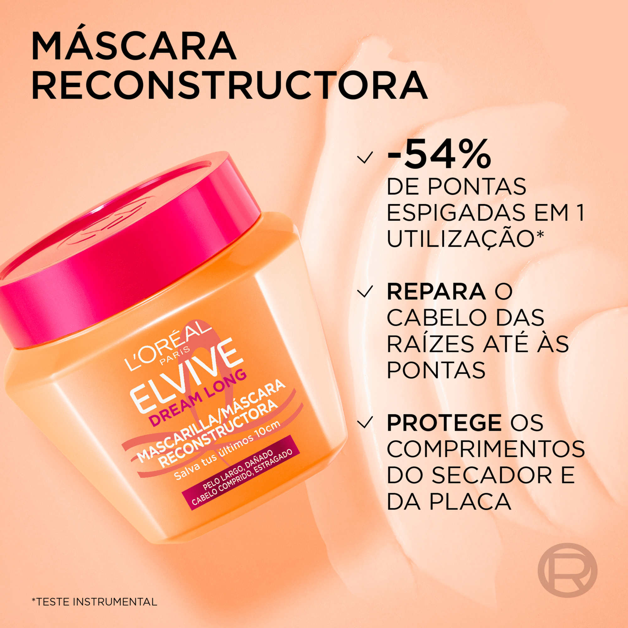 M&aacute;scara Cabelo Reconstrutora Dream Long L'Or&eacute;al Paris Elvive