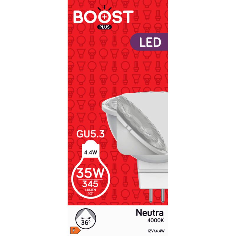 Lâmpada LED GU5.3 4000K 35W Boost