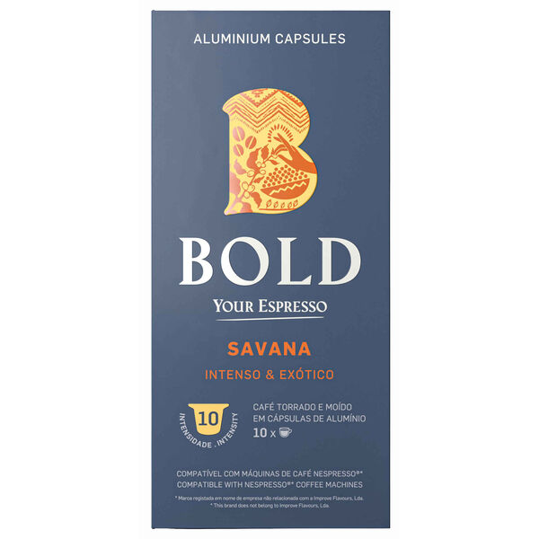 Cápsulas de Café Savana Int 12 Bold