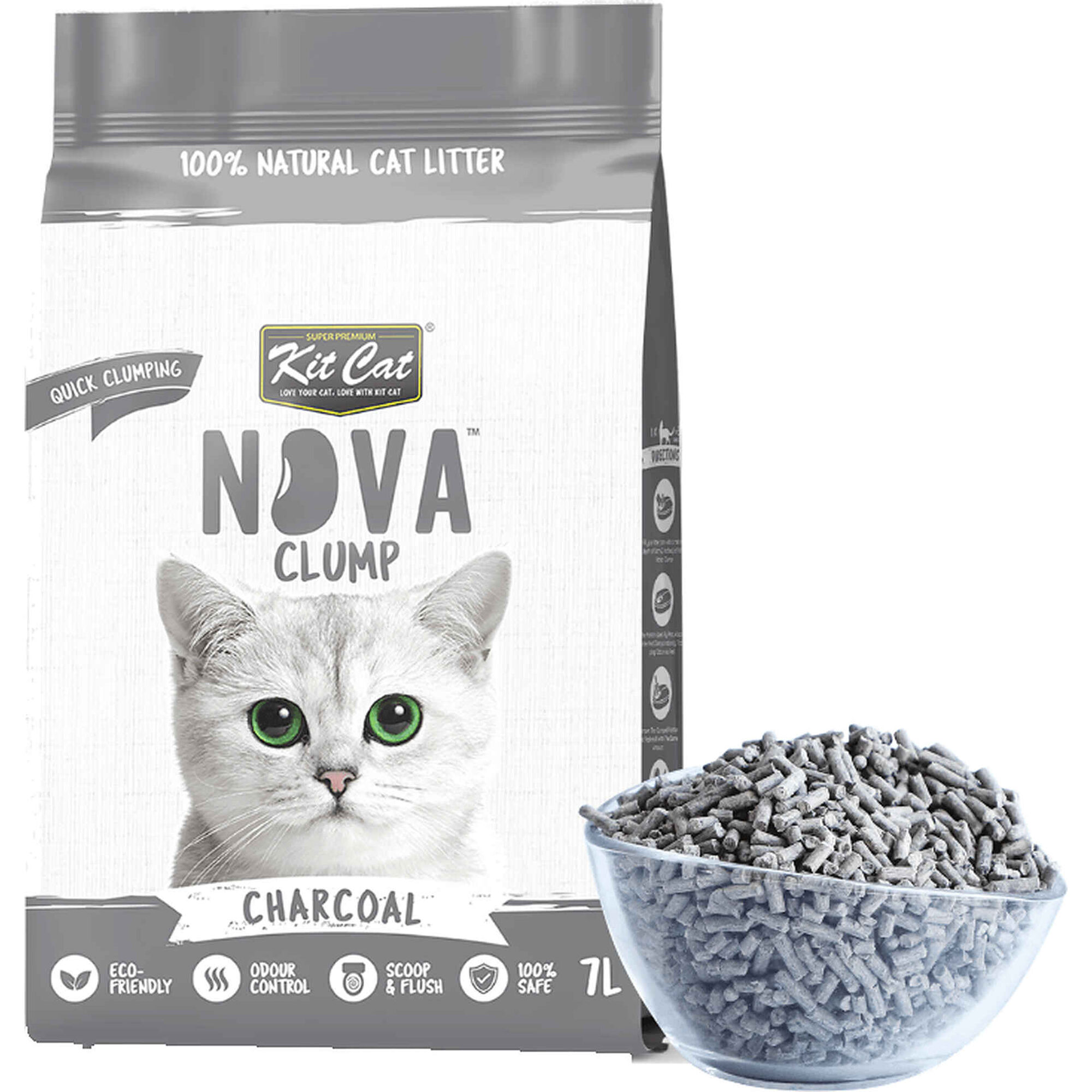 Areia Aglomerante Carv&atilde;o Kit Cat