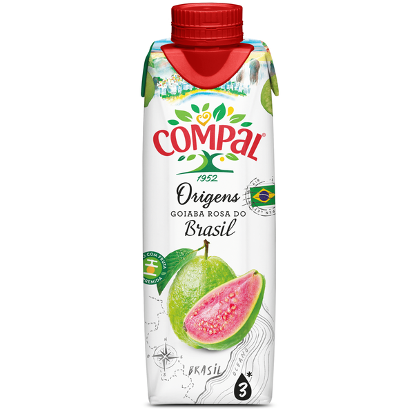 Néctar Goiaba Rosa Brasil Compal Origens