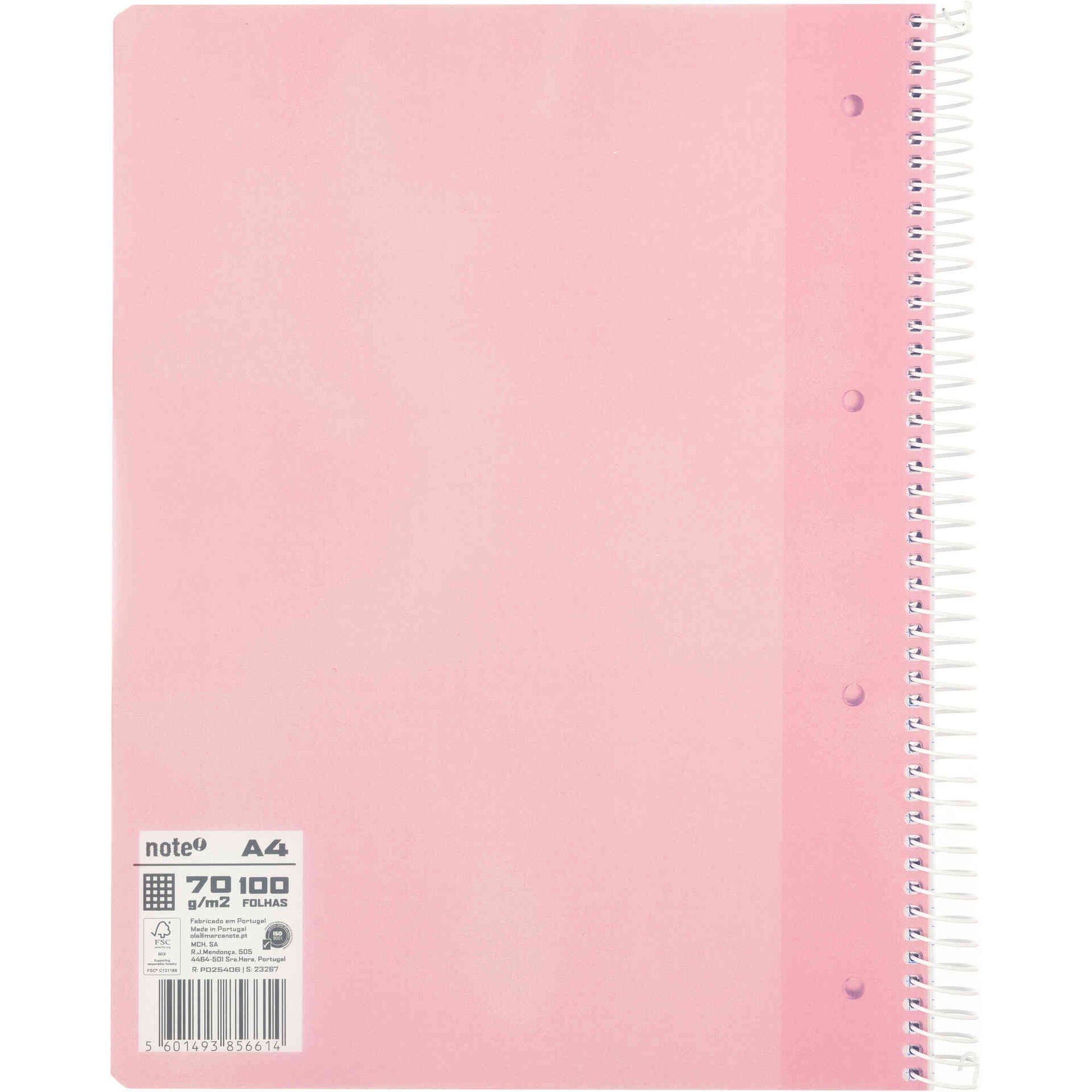 Caderno Espiral Quadriculado A4 (v&aacute;rias cores) Note!