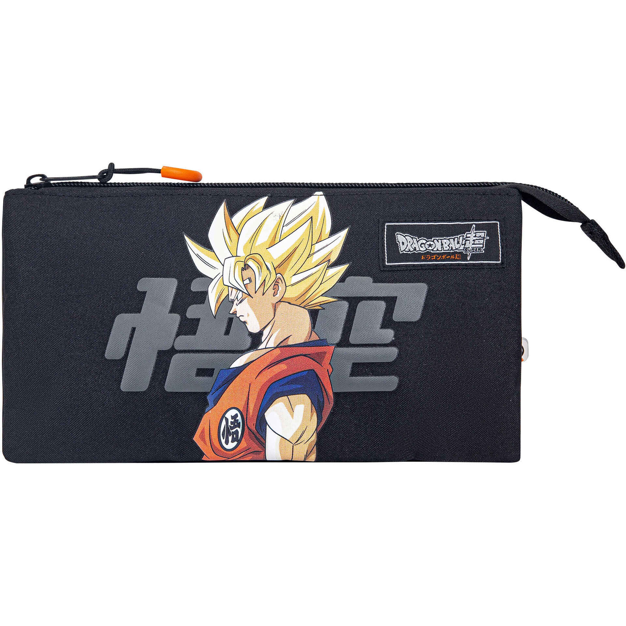 Estojo Triplo Preto Super Saiyan Estojo Triplo Preto Super Saiyan
