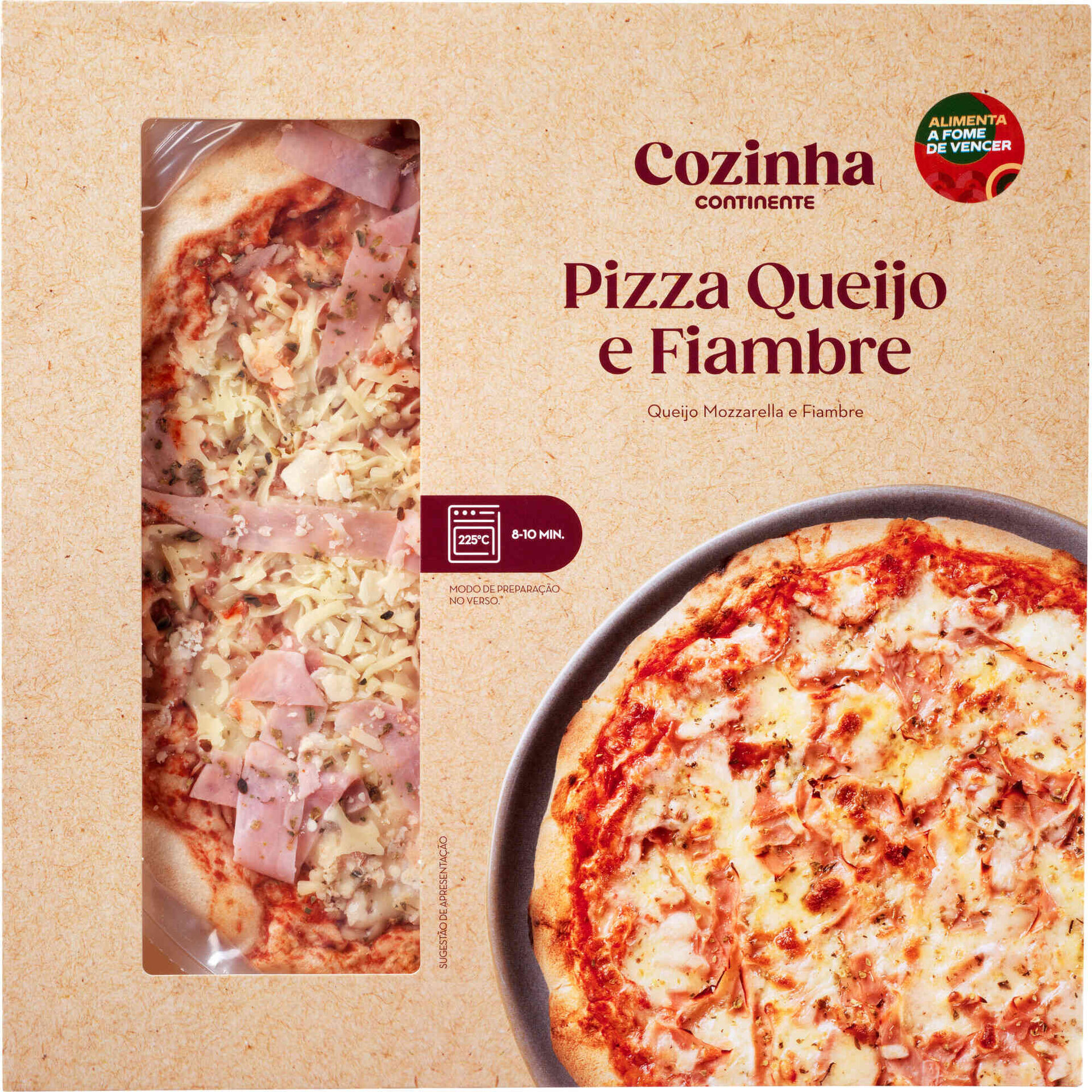 Pizza Fresca Queijo e Fiambre Cozinha Continente