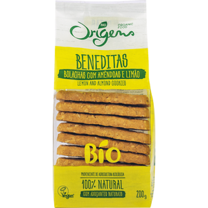 Bolachas Beneditas com Amêndoa e Limão Origens Bio