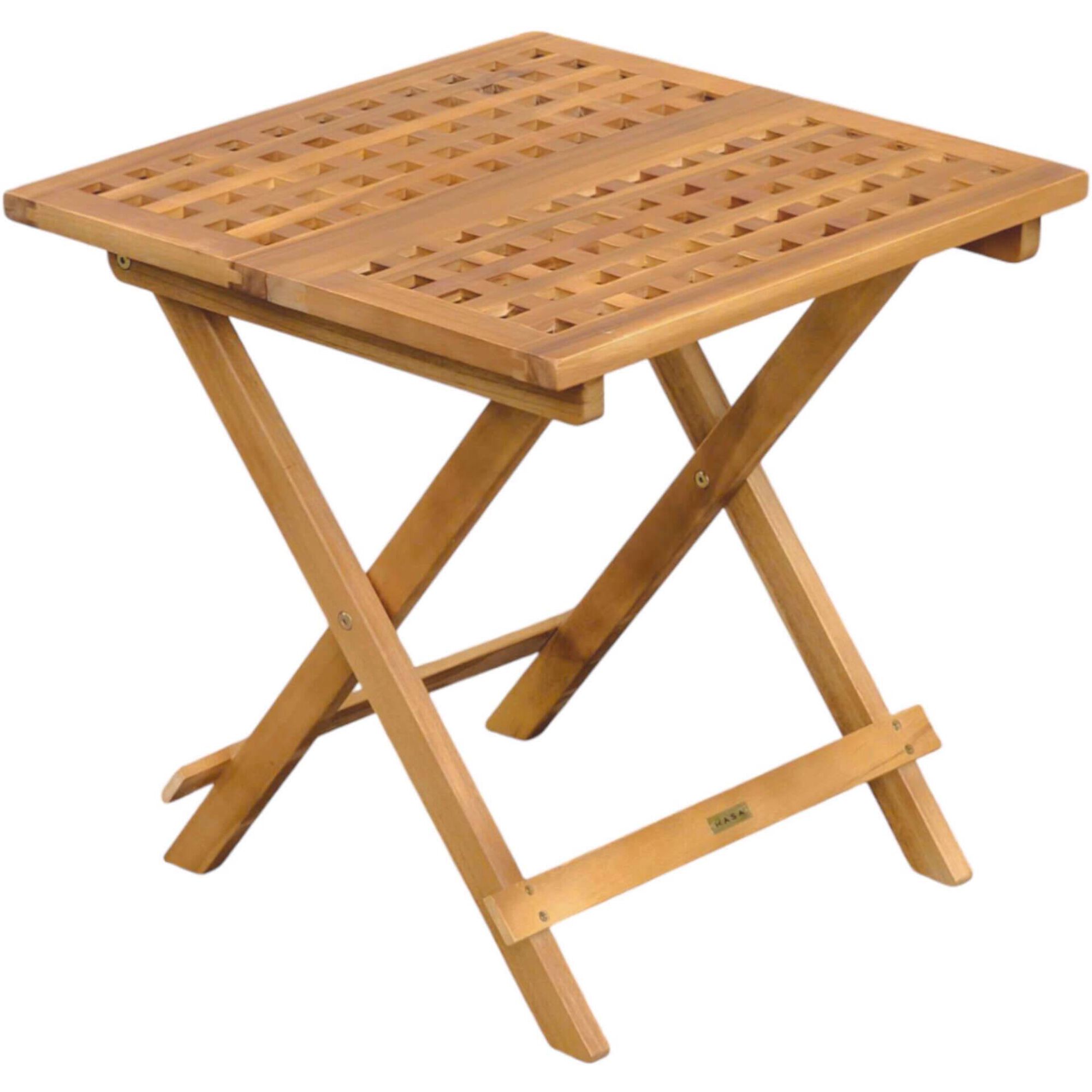 Mesa de Apoio Dobr&aacute;vel Madeira Ac&aacute;cia Kasa