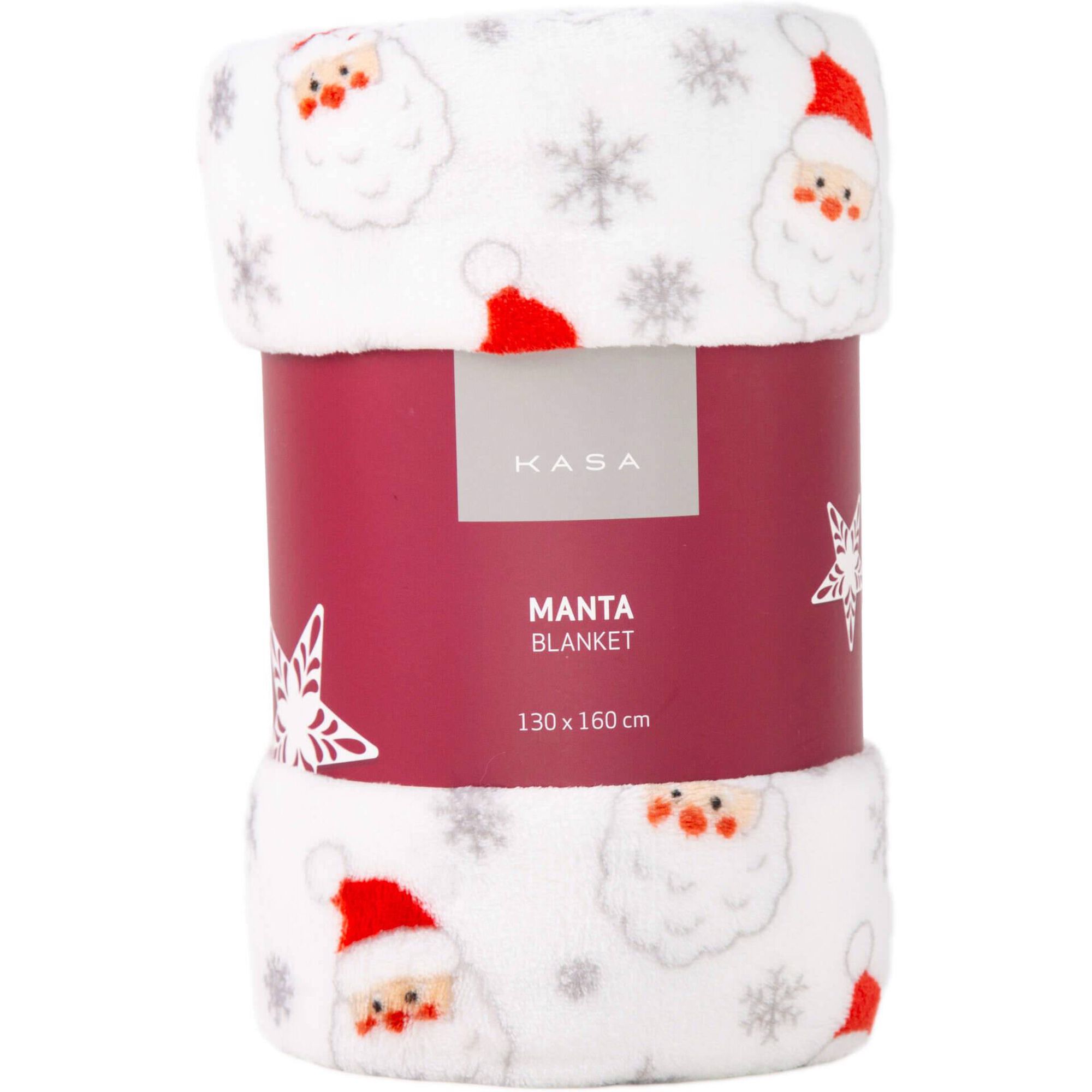 Manta Flanela 160x130cm Pai Natal Kasa