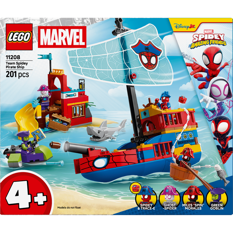 LEGO Marvel - Equipa Spidey – Barco Pirata - 11208