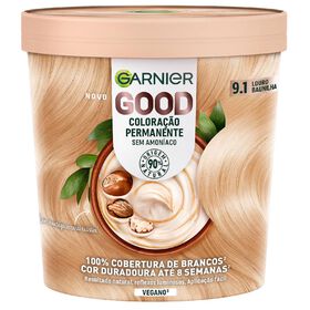 Colora&ccedil;&atilde;o Permanente Louro Baunilha 9.1 Garnier Good