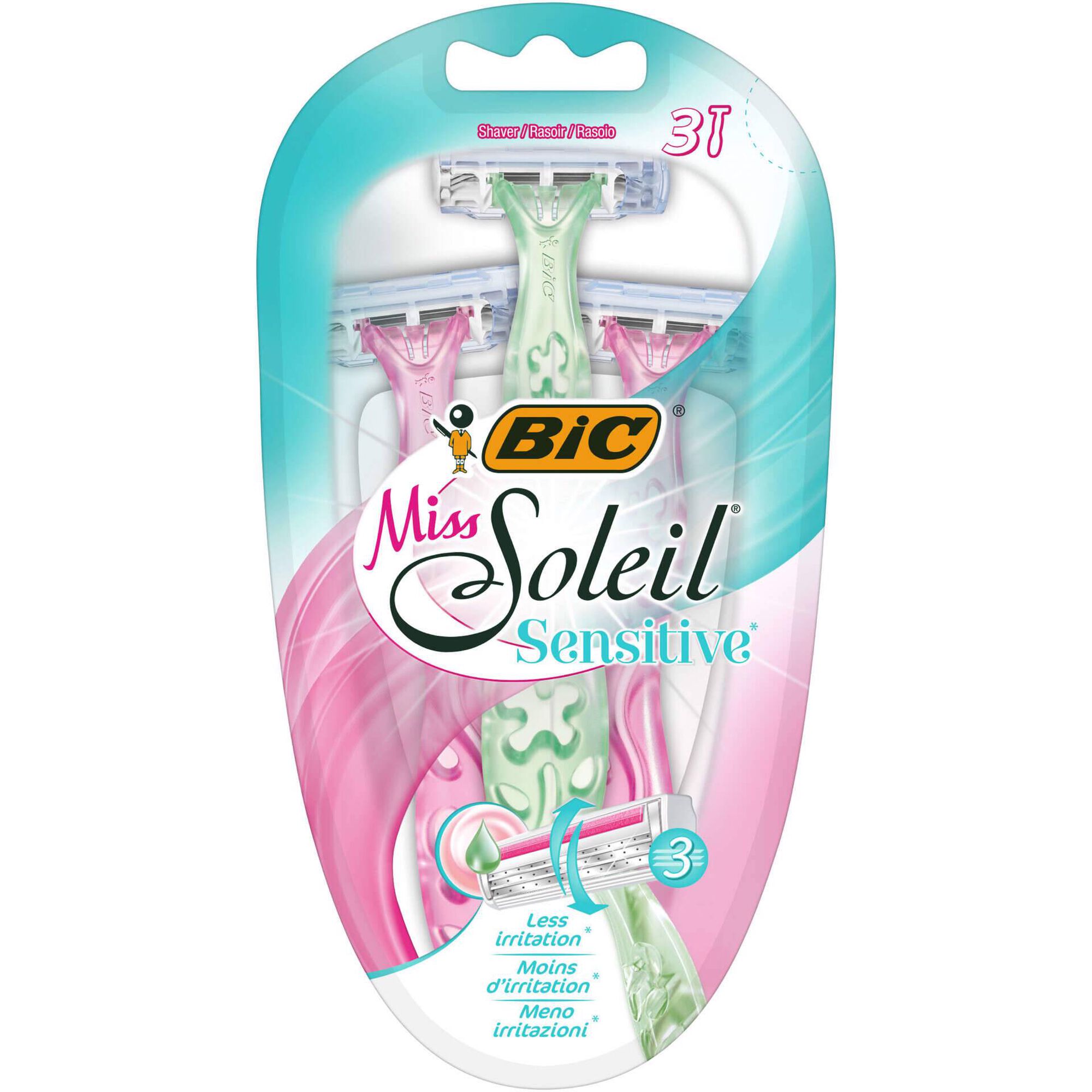 Lâminas Descartáveis Miss Soleil Sensitive
